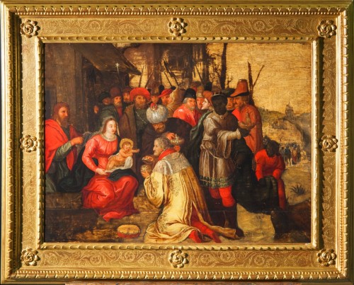 Adoration des mages, Frans Franken III Et Aides - Tableaux et dessins Style 