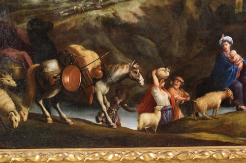 Antiquités - Pier Francesco Cittadini (1616 - 1681, Jacob et sa famille se rendent en Egypte