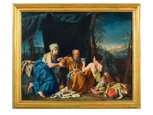 Lot and His Daughters, Giuseppe Gambarini (1680-1725)