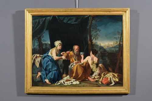 Paintings & Drawings  - Lot and His Daughters, Giuseppe Gambarini (1680-1725)