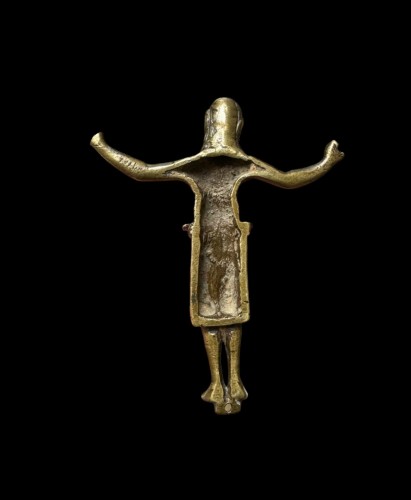XIe au XVe siècle - Christ roman en bronze, Mosan vers 1200