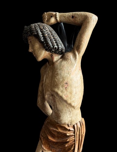 Sculpture en tilleul de St-Sébastien, Allemagne début du XVIe siècle - Steven Bouchaert