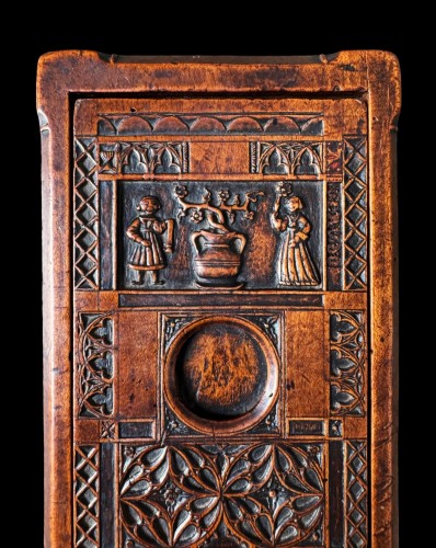 Early 16th century Late gothic fruitwood wedding box - 