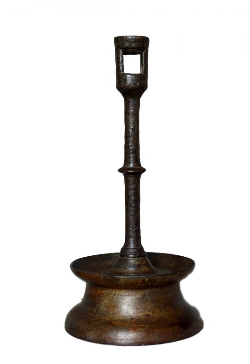 Gothic Candlestick in cast Bronze : : Home
