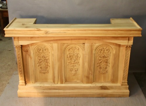 Architectural & Garden  - Oak and walnut bar or counter