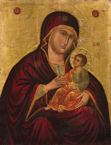 Madonna with Child - Venetian Cretan school of the 19th century