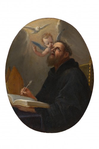 Religious Antiques  - P.F.Cittadini(Milano, 1616 – Bologna, 1681) St.Francis, St. Teresa, St.Aug.