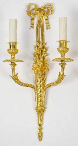 Paire d'appliques de style Louis XVI - Luminaires Style 