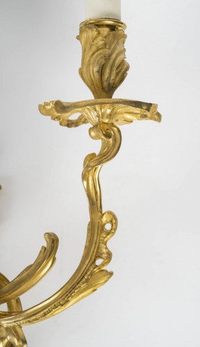 Lighting  - A Pair of Wall - Lights in Louis XV Style