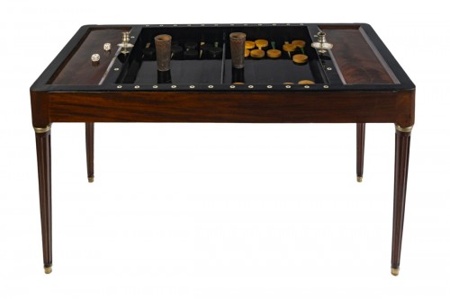 A Restauration period tric-trac game table
