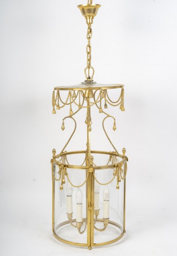 Lanterne de style Louis XVI fin du XVIIIe début XIXe siècle - Luminaires Style 