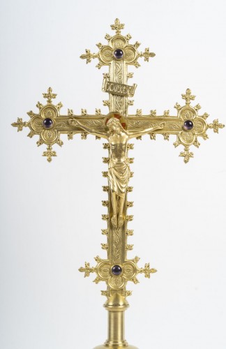 Crucifix d'autel en bronze - Catel Antiquités