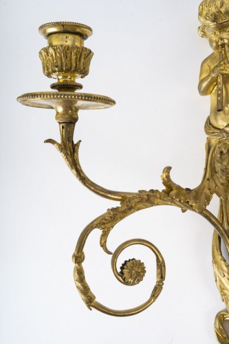 Paire d'appliques d'époque Louis XVI  - Catel Antiquités