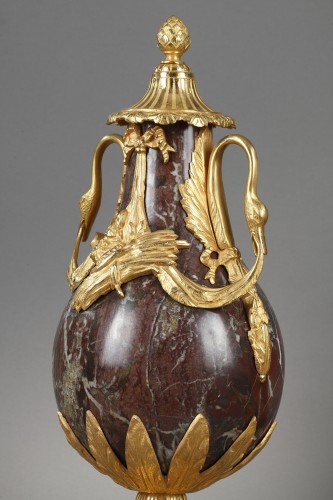 Antiquités - Paire de vases couverts Napoléon III