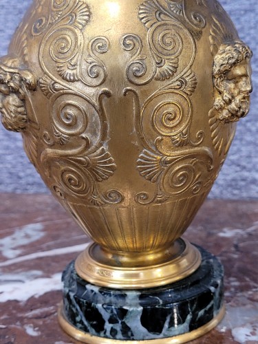 XIXe siècle - Paire de vases de style grec Levillain et Barbedienne
