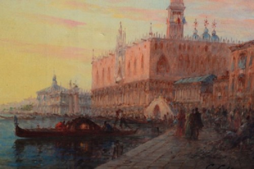 Charles Clement CALDERON (1870 - 1906) - Vue de Venise - Hirsch Antiquités