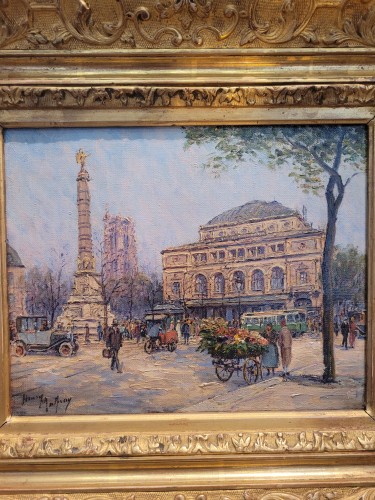 XXe siècle - Malfroy, la place du Châtelet à Paris - Charles Henry MALFROY