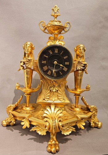 Neo-Egyptian set, attributed to F.Barbedienne - Horology Style Napoléon III