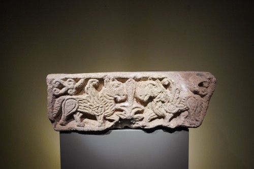 Middle age - Fragment of frieze with mythological figures