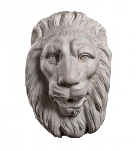 Tête de fontaine de lion, Italie XIXe siècle