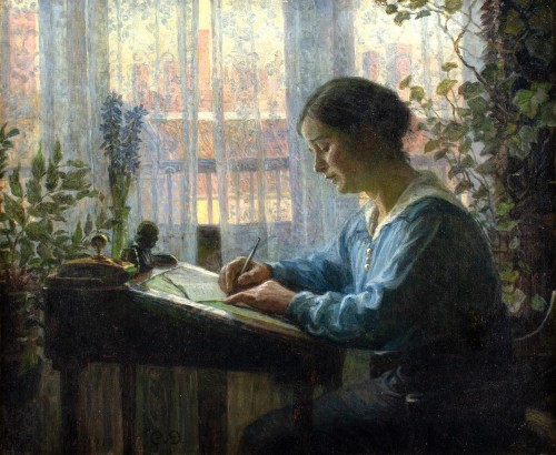 Caroline Van Deurs (1860-1932)   La Lettre d'Else