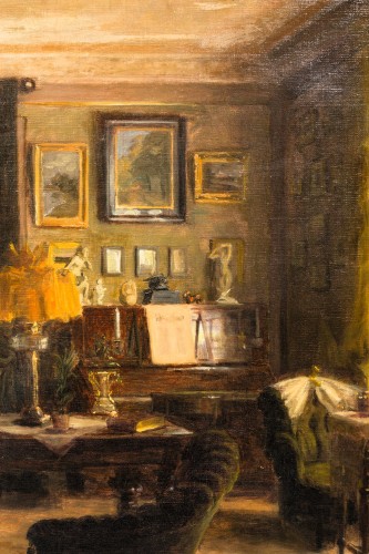 Tableaux et dessins Tableaux XIXe siècle - Christian Valdemar Clausen (1862-1911) - Intérieur