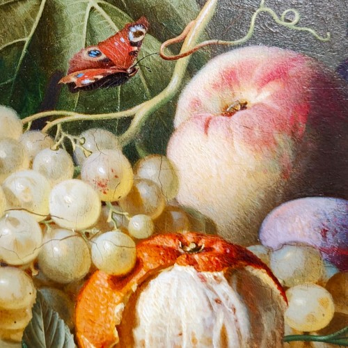 Antiquités - Nature Morte avec oiseau, abeille - Pieter Willem Romenij  (1830-1898)