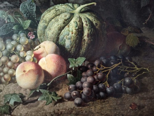  - Nature morte à la citrouille - Pieter Willem Romenij  (1830-1898)