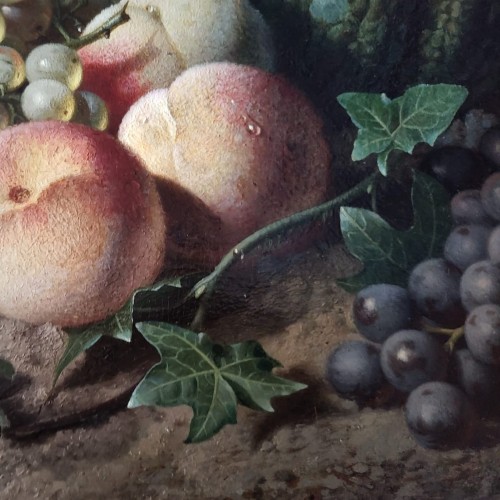 Antiquités - Nature morte à la citrouille - Pieter Willem Romenij  (1830-1898)