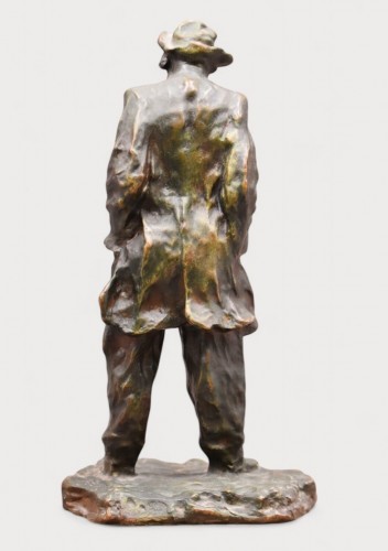 Sculpture  - Vagabond by Édouard Fortiny (Born in 1862)