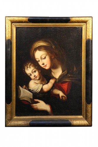 17th C Italian School. Virgin and Child.