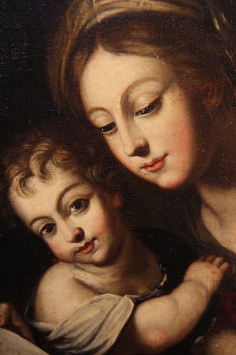 Paintings & Drawings  - 17th C Italian School. Virgin and Child.