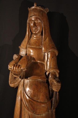 17th century - Statue of saint (probably Saint Helena), Rhine work circa 1600