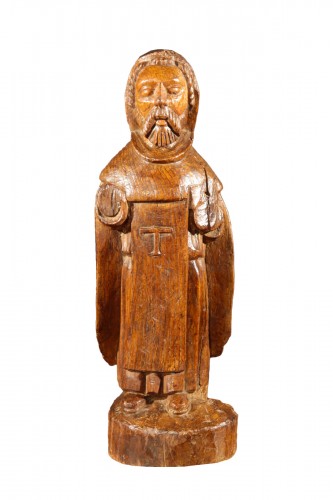 16thC Statue representing St Antony the Great.