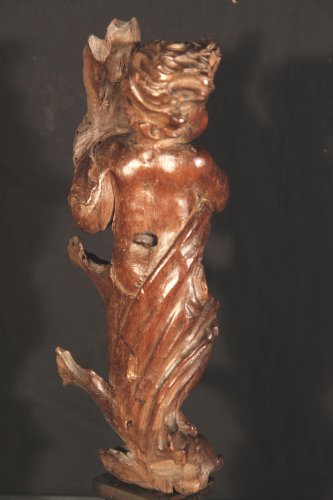 17th C Statuette in carved wood - Ref.54754