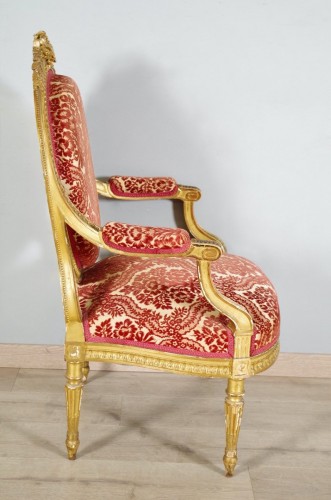 Quatre fauteuils bois doré fin 19e - Napoléon III