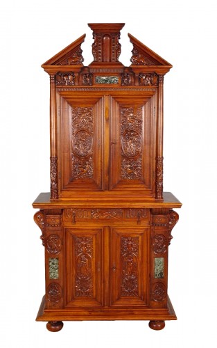 Cabinet néo-Renaissance fin 19e siècle