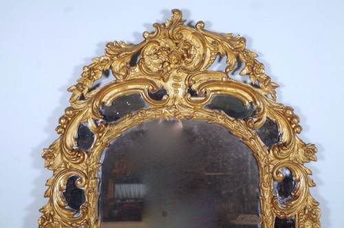 Miroir à parecloses fin 19e de style Régence - Miroirs, Trumeaux Style Napoléon III