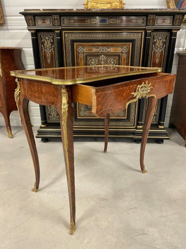 François Linke - Table bureau style Louis XV - Mobilier Style Napoléon III