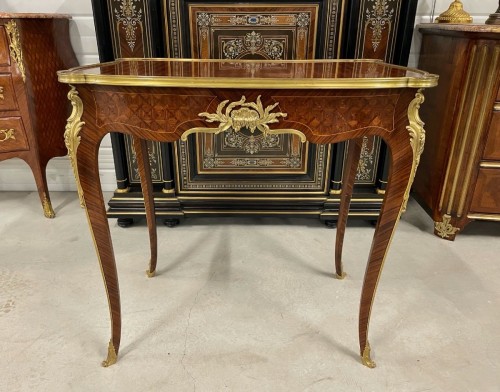 François Linke - Table bureau style Louis XV - Antiquités Saint Jean