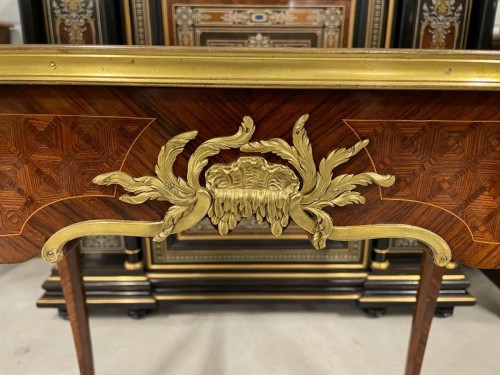 François Linke - Table bureau style Louis XV - Napoléon III