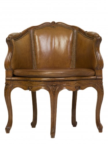 Five-legged Louis XV desk armchair
