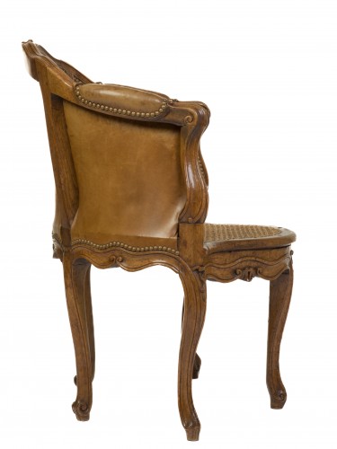 Sièges Fauteuil & Bergère - Fauteuil de bureau à cinq pieds  Epoque Louis XV