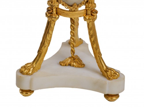 Louis XVI period mantel clock set - Louis XVI