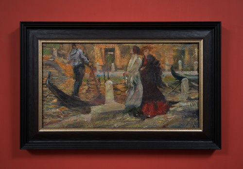  - Allan Österlind (1855-1938)  - Venetian Scene with Gondoliers
