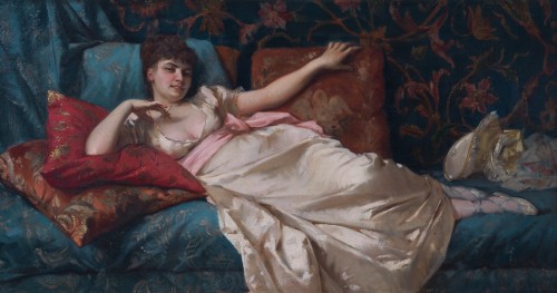 Leonardo Gasser (1831-1892)  -  Dolce far niente - Paintings & Drawings Style 