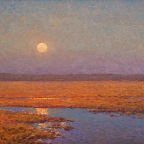 Anders Wahlgren (1861-1928) - Golden Twilight Reflections - 