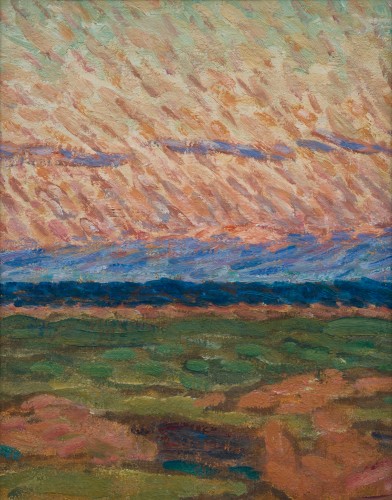 Tableaux et dessins Tableaux du XXe siècle - Nils Kreuger (1858-1930)  - Paysage vu d’Öland, Suède