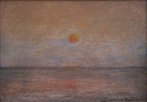 Tableaux et dessins Tableaux XIXe siècle - Séverin Nilson (1846-1918) - Coucher de soleil, vers 1875