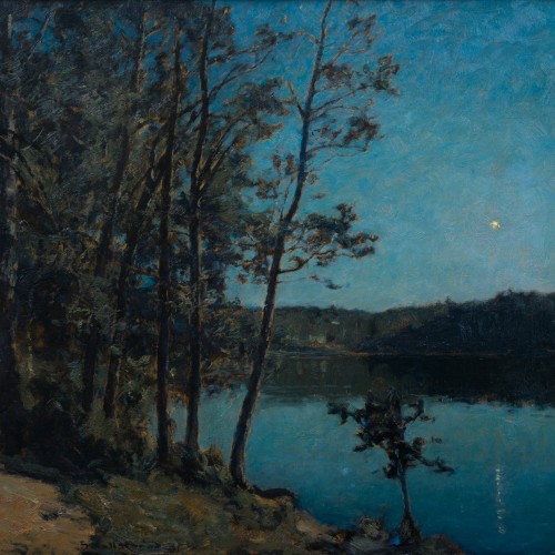 Gottfrid Kallstenius (1861-1943) - Landscape with Evening Star - 